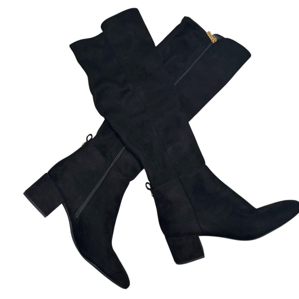 Michael Kors Braden OTK Over Knee Boot Black Faux Suede Women’s Size 10 NEW